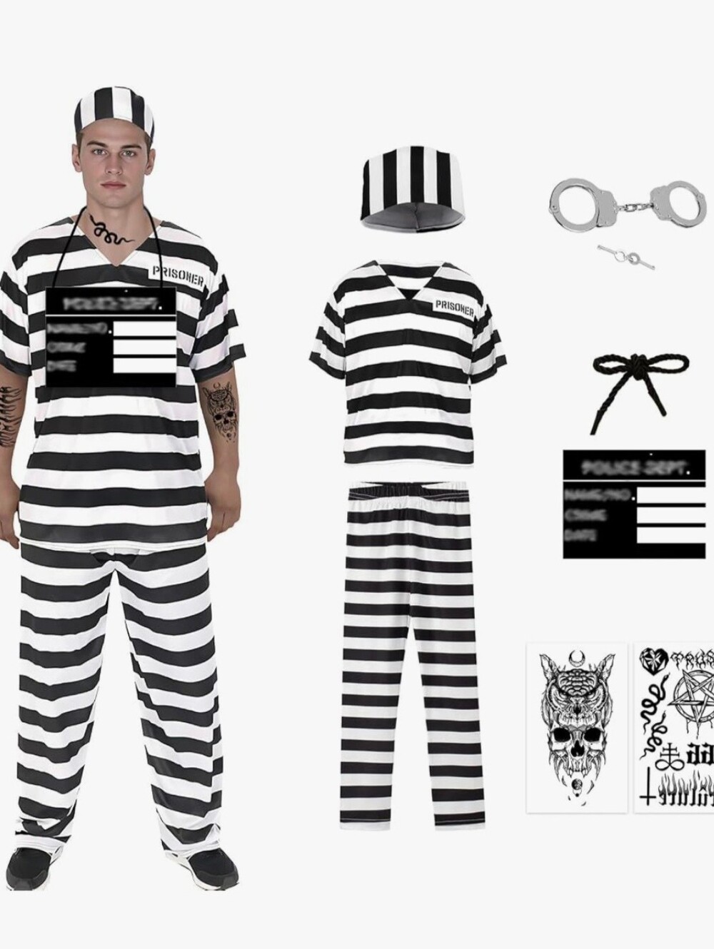 NIB Men's Prisoner Halloween Costume - XL